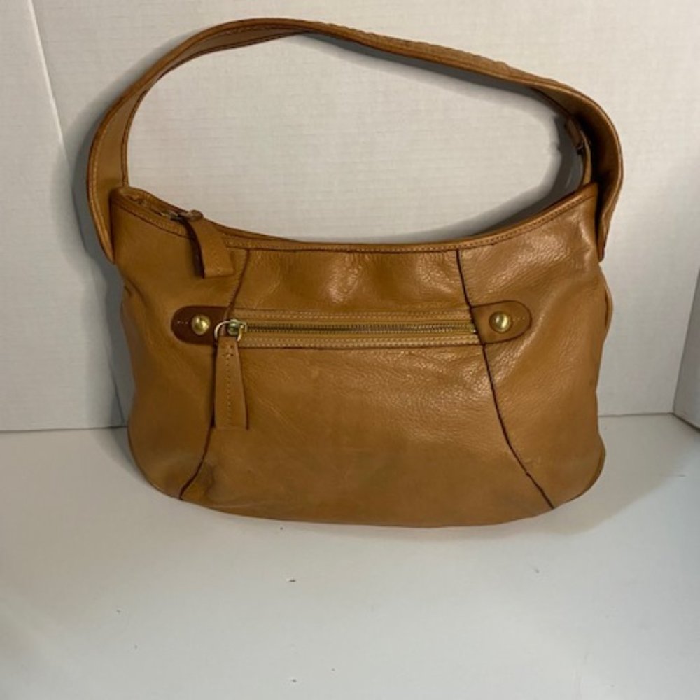 LC leather Hobo shoulder bag/purse, Tan